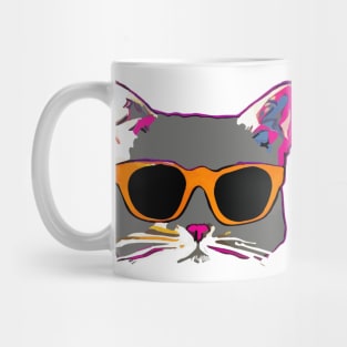 Cat with dark glesses Mug